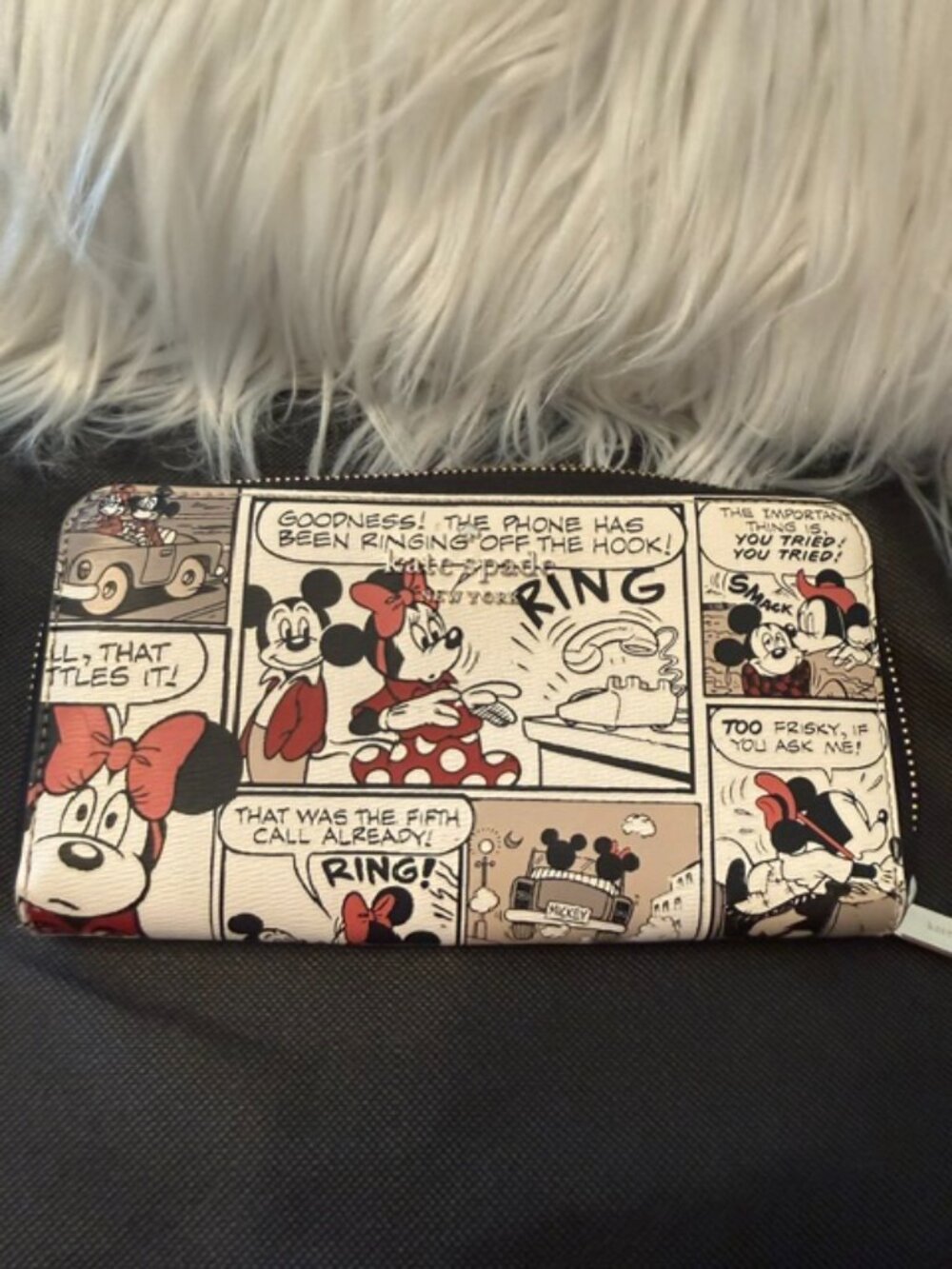 Kate Spade, NY, Disney x, Minnie Mouse Comic Strip Large Wallet